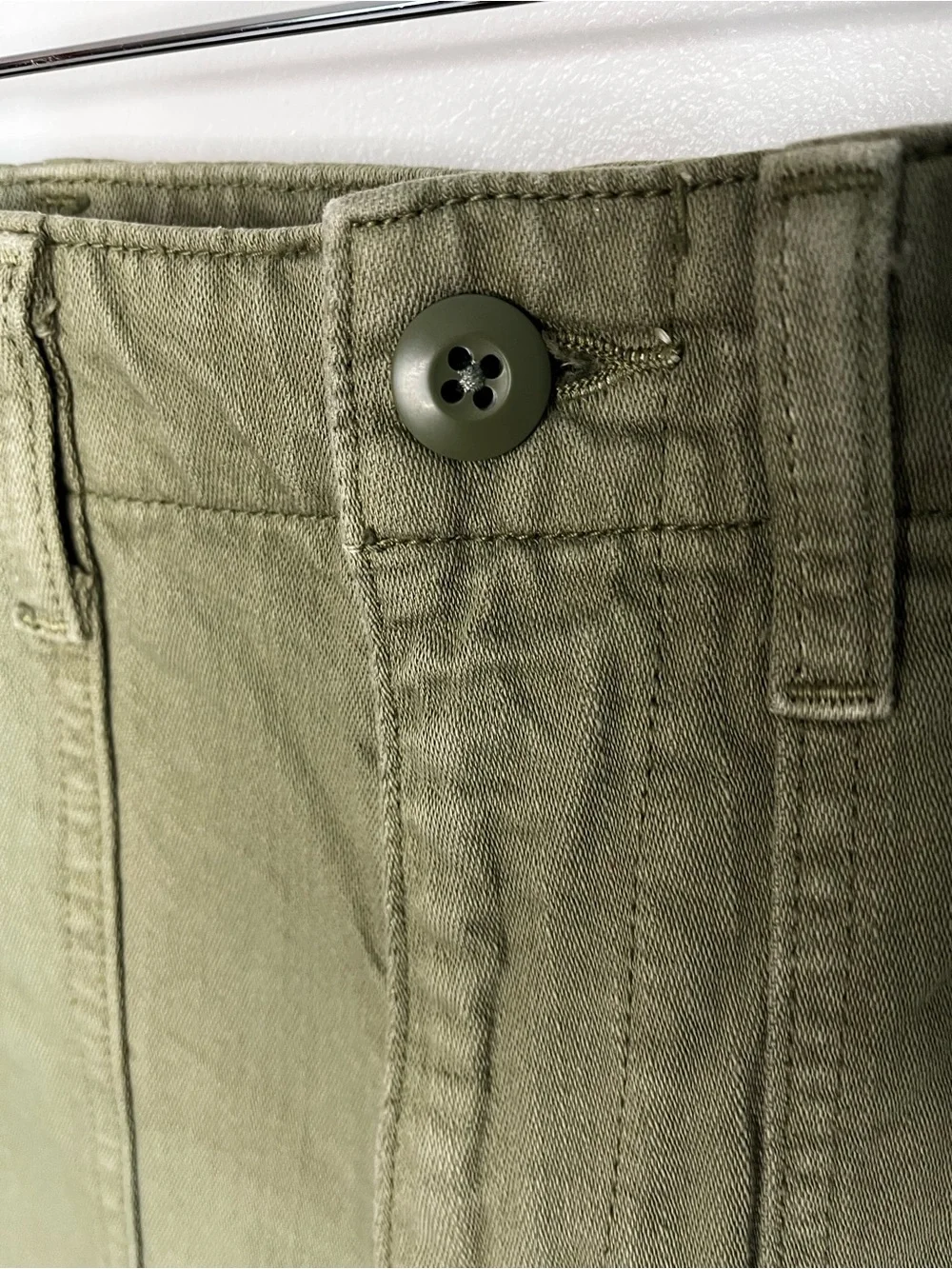 Aritzia Denim Forum Olive Green Cotton 90’s Utility High Rise Loose Jean 26 - Picture 5 of 15